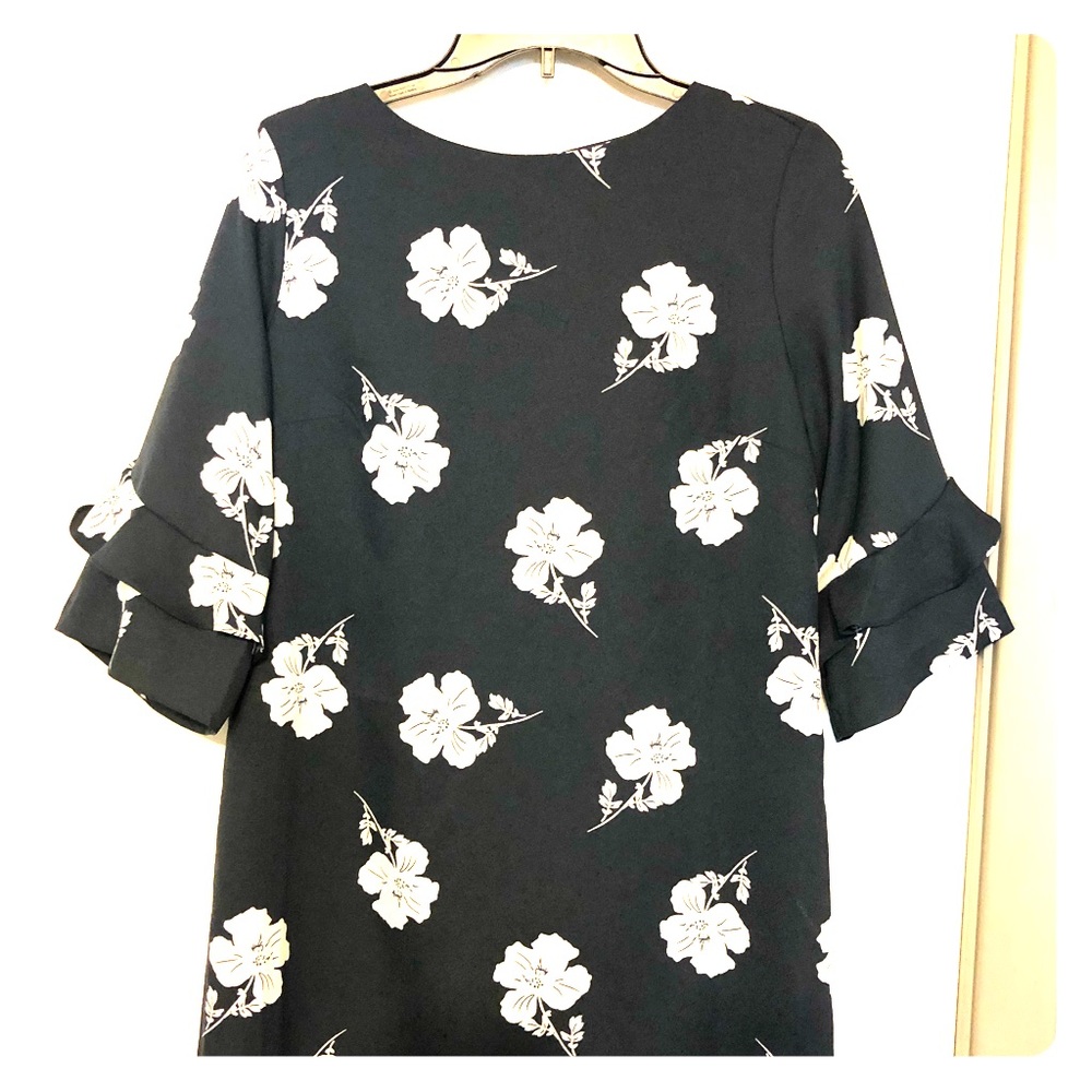 Banana Republic 3/4 Sleeve Floral Dress